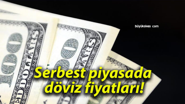 Serbest piyasada döviz fiyatları!