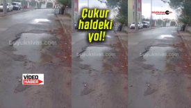 Sivas’ta aylardır çukur haldeki yol tepki çekiyor!