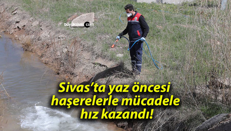 Sivas’ta yaz öncesi haşerelerle mücadele hız kazandı!