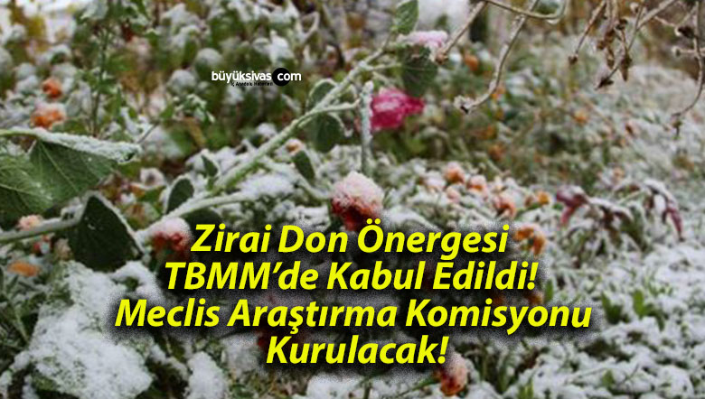 Zirai Don Önergesi TBMM’de Kabul Edildi! Meclis Araştırma Komisyonu Kurulacak!