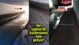 Mehmet Akif Ersoy Mahallesi’ndeki alt geçit her yağmurda kullanılamaz hale geliyor!