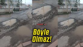 Tuzlugöl Mahallesi’nde Tehlike Saçan Yol Vatandaşları Endişelendiriyor!