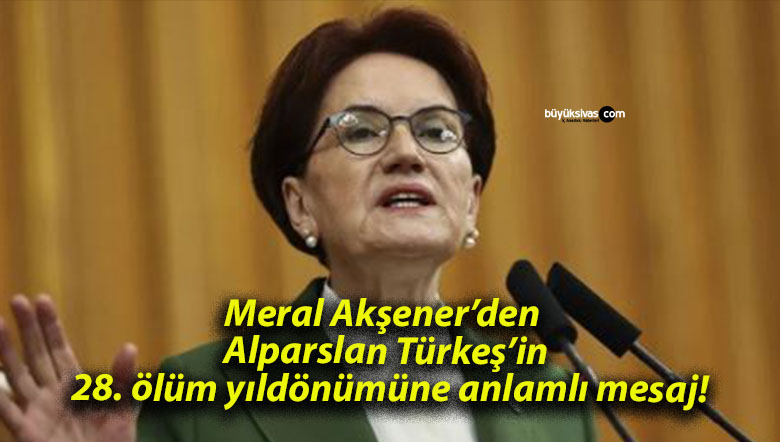 Meral Akşener’den Alparslan Türkeş’in 28. ölüm yıldönümüne anlamlı mesaj!