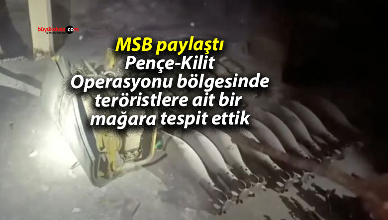MSB paylaştı: Pençe-Kilit Operasyonu bölgesinde teröristlere ait bir mağara tespit ettik