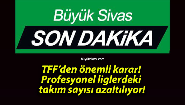 TFF’den önemli karar! Profesyonel liglerdeki takım sayısı azaltılıyor!
