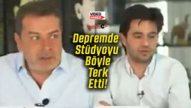 Depremde Stüdyoyu Böyle Terk Etti!