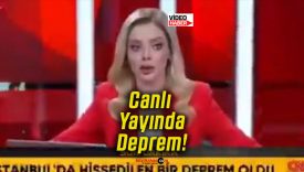 Canlı Yayında Depreme Yakalandı!