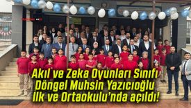 Akıl ve Zeka Oyunları Sınıfı Döngel Muhsin Yazıcıoğlu İlk ve Ortaokulu’nda açıldı!