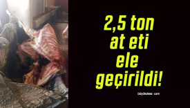 2.5 ton at eti ele geçirildi!