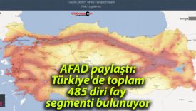AFAD paylaştı: Türkiye’de toplam 485 diri fay segmenti bulunuyor