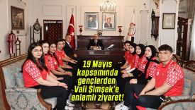 19 Mayıs kapsamında gençlerden Vali Şimşek’e anlamlı ziyaret!