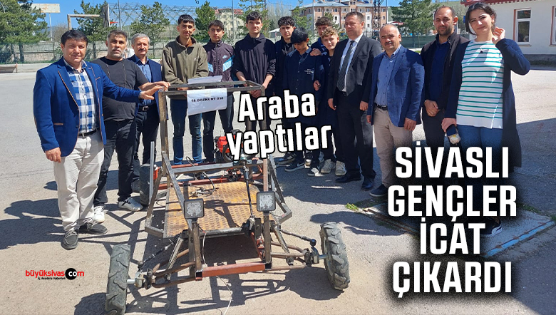 Yıldızeli’nde lise öğrencisinden araba tasarımı: “Kendi hikayemi yazmak istiyorum”