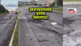 Çevreyolunda yollar bakımsız! Sürücüler kaldırıma çıkmak zorunda kalıyor!