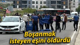 Boşanmak isteyen eşini öldürdü