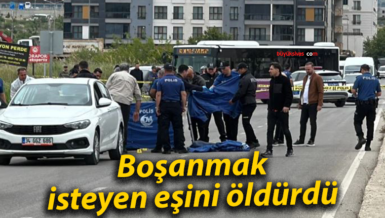 Boşanmak isteyen eşini öldürdü