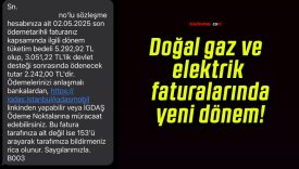Doğal gaz ve elektrik faturalarında yeni dönem!