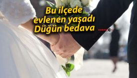 Bu ilçede evlenen yaşadı: Düğün bedava
