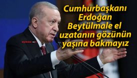 Cumhurbaşkanı Erdoğan: Beytülmale el uzatanın gözünün yaşına bakmayız