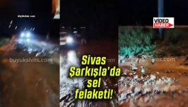 Sivas Şarkışla’da sel felaketi!