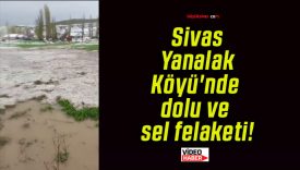 Sivas Yanalak Köyü’nde dolu ve sel felaketi!