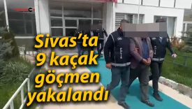 Sivas’ta 9 kaçak göçmen yakalandı