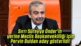 Sırrı Süreyya Önder’in yerine Meclis Başkanvekilliği için Pervin Buldan aday gösterildi!