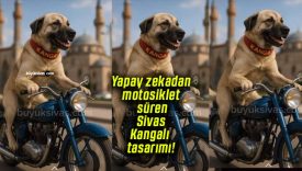 Yapay zekadan motosiklet süren Sivas Kangalı tasarımı!
