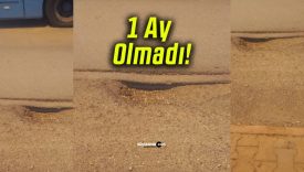 Fatih Mahallesi’nde Yeni Yapılan Yolda Bozulma! 1 Ay Olmadı!