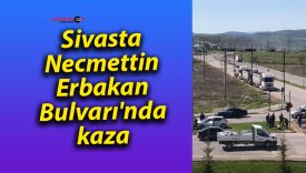 Sivasta Necmettin Erbakan Bulvarı’nda kaza