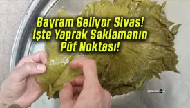 Bayram Geliyor Sivas! İşte Yaprak Saklamanın Püf Noktası!