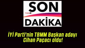 İYİ Parti’nin TBMM Başkan adayı Cihan Paçacı oldu!