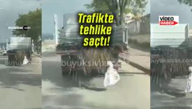 Trafikte tehlike saçtı!