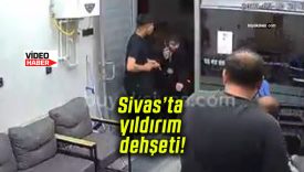 Sivas’ta yıldırım dehşeti kamerada! Kuaförde panik anları yaşandı!