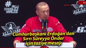 Cumhurbaşkanı Erdoğan’dan Sırrı Süreyya Önder için taziye mesajı