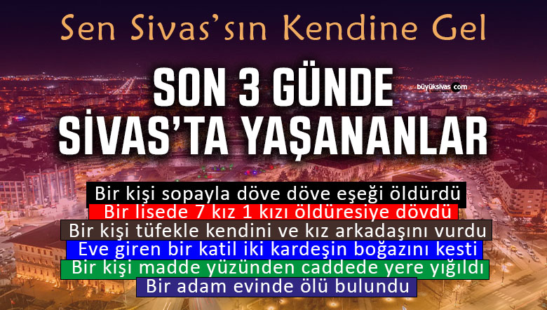 Sivas’ta üç günde yaşanan olaylar tedirgin etti: Şiddet ve dehşet art arda geldi
