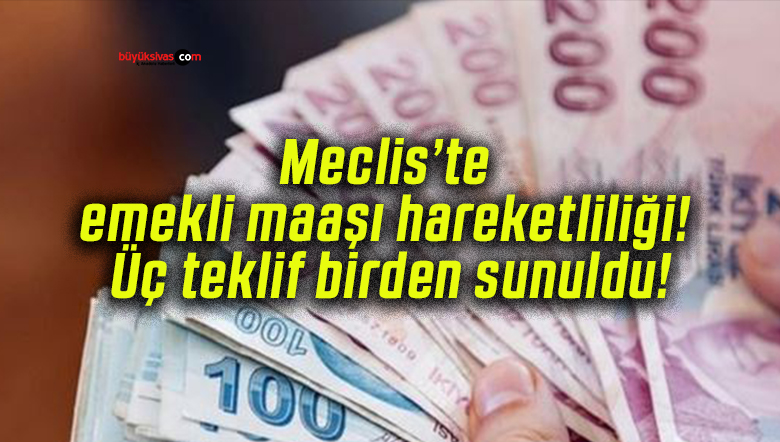 Meclis’te emekli maaşı hareketliliği! Üç teklif birden sunuldu!
