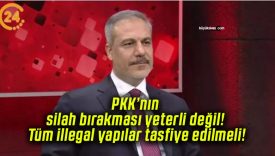 PKK’nın silah bırakması yeterli değil! Tüm illegal yapılar tasfiye edilmeli!