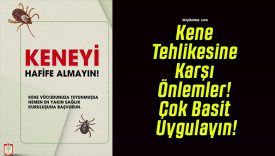 Kene Tehlikesine Karşı Önlemler! Çok Basit Uygulayın!