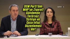 DEM Parti’den MHP’ye Ziyaret! Gündemde Terörsüz Türkiye ve Ceza İnfaz Düzenlemesi Var!
