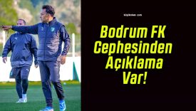 Bodrum FK Cephesinden Açıklama Var!