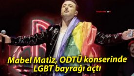 Mabel Matiz, ODTÜ konserinde LGBT bayrağı açtı