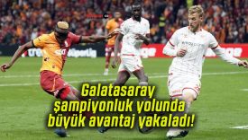 Galatasaray şampiyonluk yolunda büyük avantaj yakaladı!