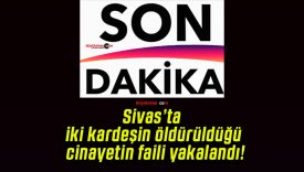 Sivas’ta iki kardeşin öldürüldüğü cinayetin faili yakalandı!