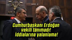 Cumhurbaşkanı Erdoğan vekili tanımadı! İddialarına yalanlama!