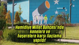 Hamidiye Millet Bahçesi’nde kenelere ve haşerelere karşı ilaçlama yapıldı!