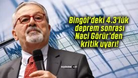 Bingöl’deki 4.3’lük deprem sonrası Naci Görür’den kritik uyarı!