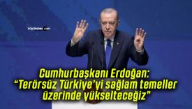 Cumhurbaşkanı Erdoğan: “Terörsüz Türkiye’yi sağlam temeller üzerinde yükselteceğiz”