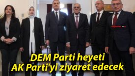 DEM Parti heyeti, AK Parti’yi ziyaret edecek