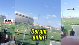Sivas’ta gençler maçında gergin anlar!