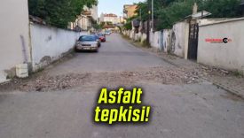 Aydoğan Mahallesi’nde asfalt tepkisi! Bir buçuk aydır ilgilenen yok!